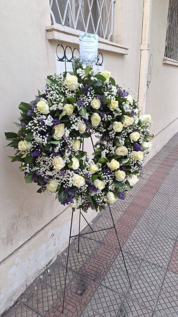 Corona 30 rosas para Condolencias - Imagen 3
